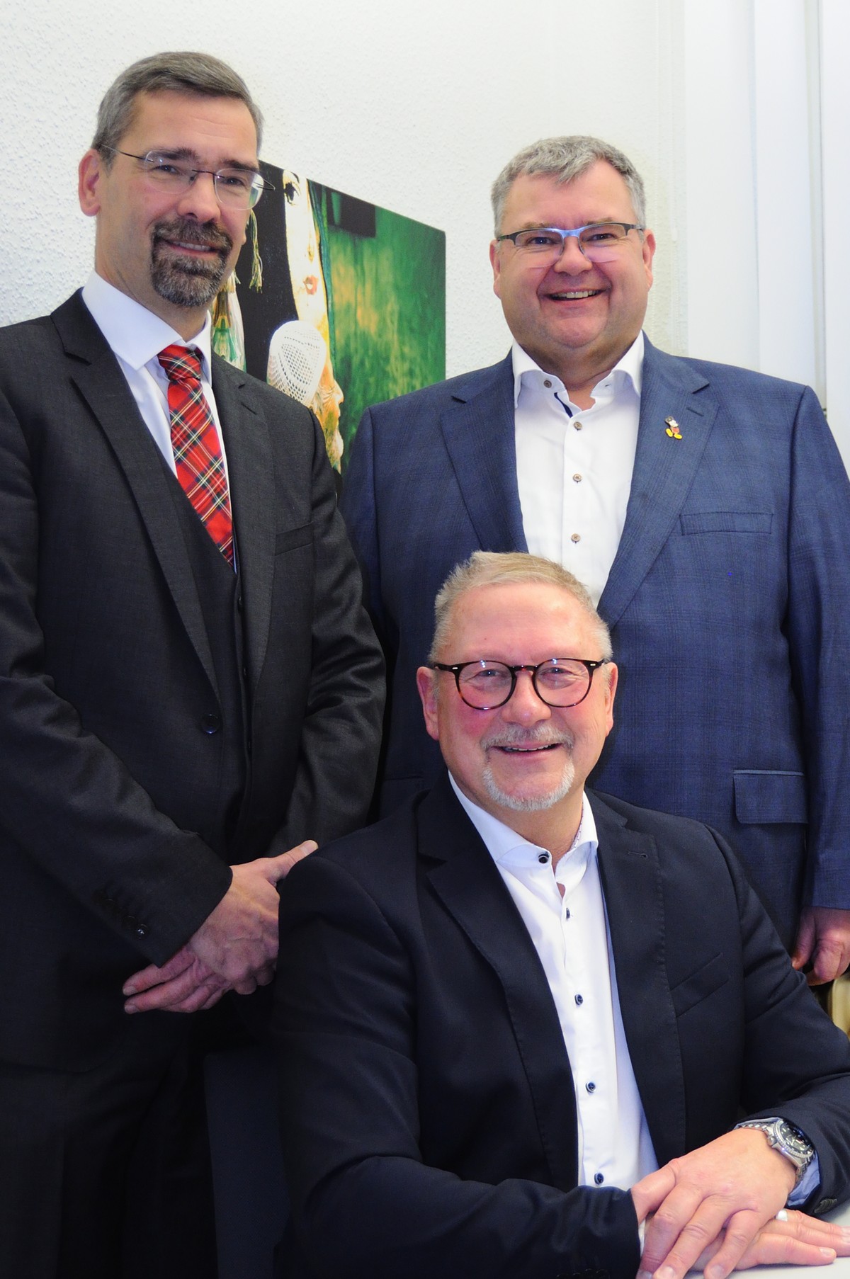 Gruppenfoto RA Kneller, RA Czwikla, RA Guth